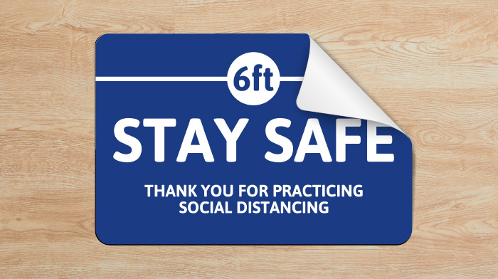 Individual Guide On Signs For 6 Feet Social Distancing