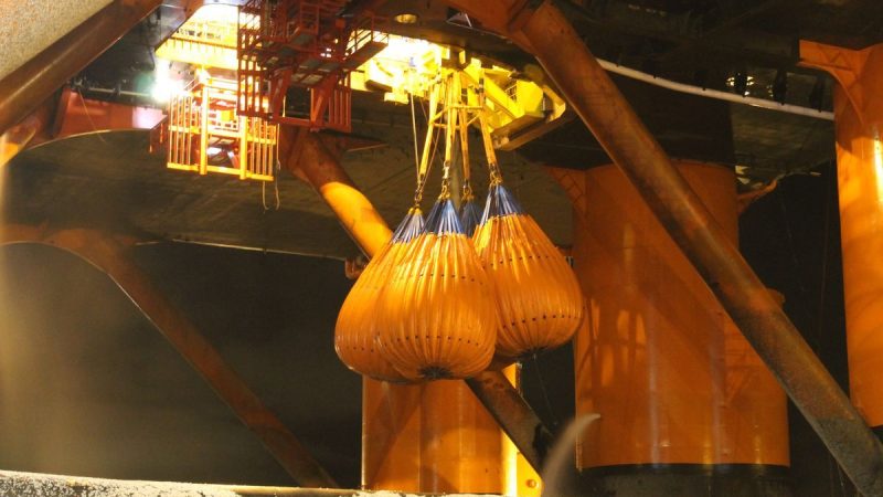 A Glimpse At Water Bag For Crane Load Test