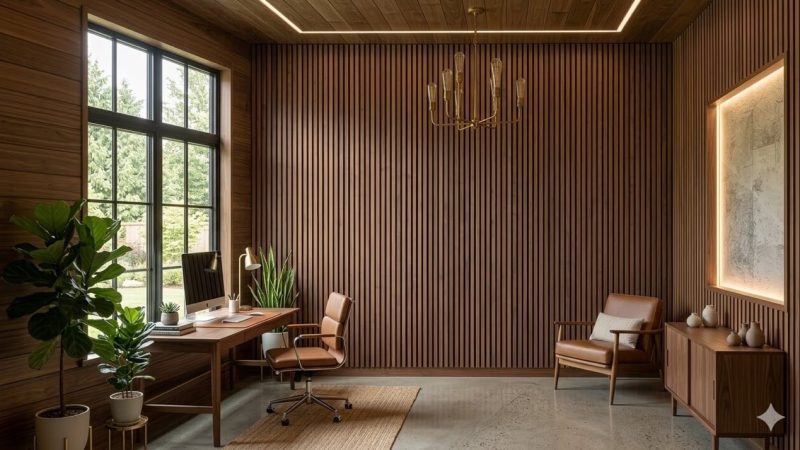 Closer Look On Wood Wall Panelling